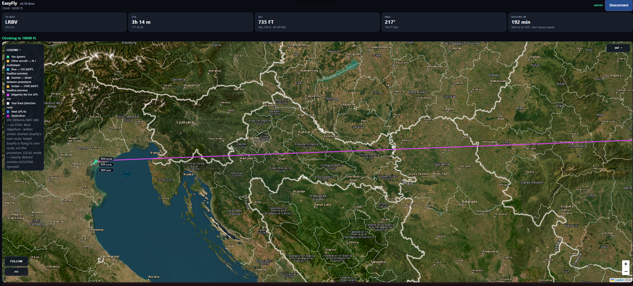 EasyFly MAP live